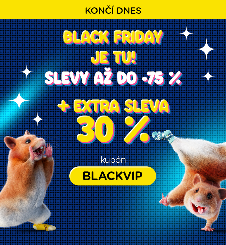 Black Friday až do -75 % + extra sleva 30 % ⏰