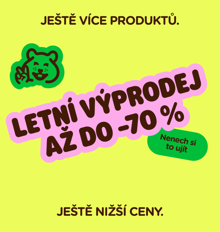  JEŠTĚ VÍCE PRODUKTŮ. JEŠTĚ NIŽŠÍ CENY.