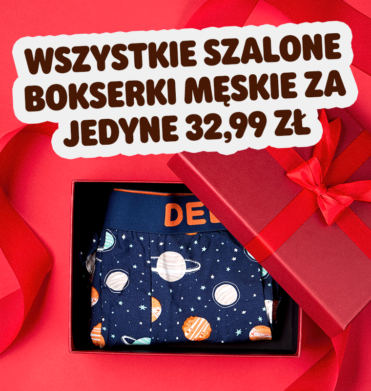  Wszystkie szalone bokserki za jedyne 32,99 zł