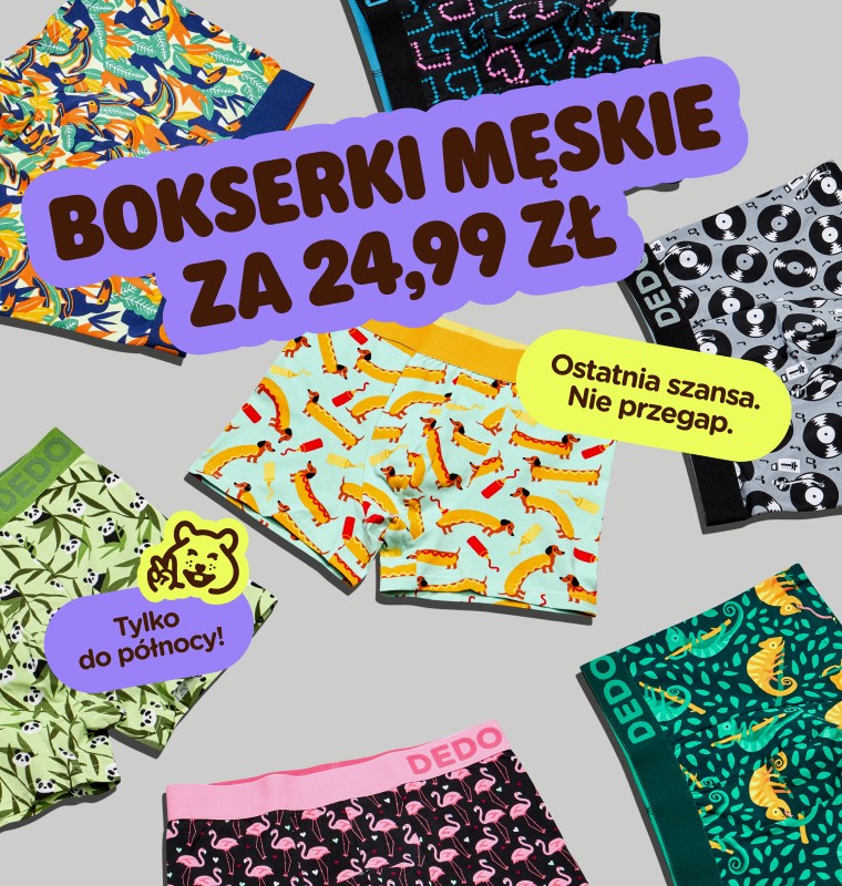  Bokserki męskie za 24,99 zł