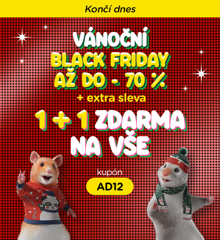 Využij kupón 1 + 1 zdarma na vše už pouze do dnešní půlnoci 😱