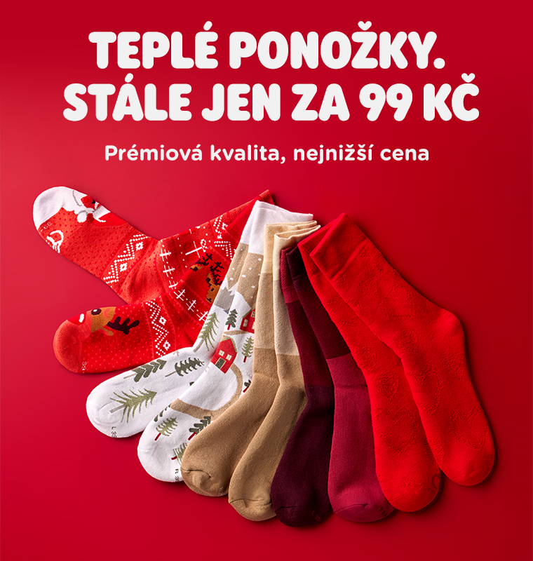 Teplé ponožky – stále jen za 99 Kč