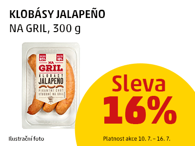 Klobásy Jalapeňo