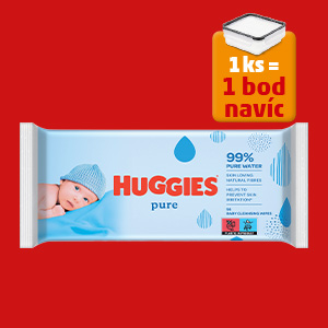 DĚTSKÉ VLHČENÉ UBROUSKY HUGGIES PURE