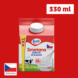 SMETANA KE ŠLEHÁNÍ 33% XXL BONI