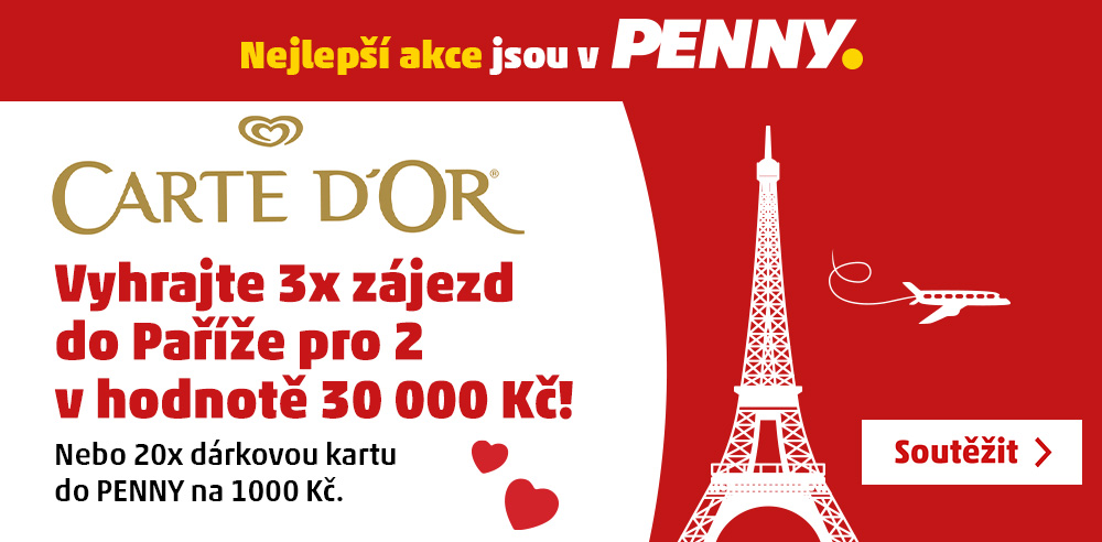 Vyhrajte 3x zájezd do Paříže pro 2 v hodnotě 30 000 kč.