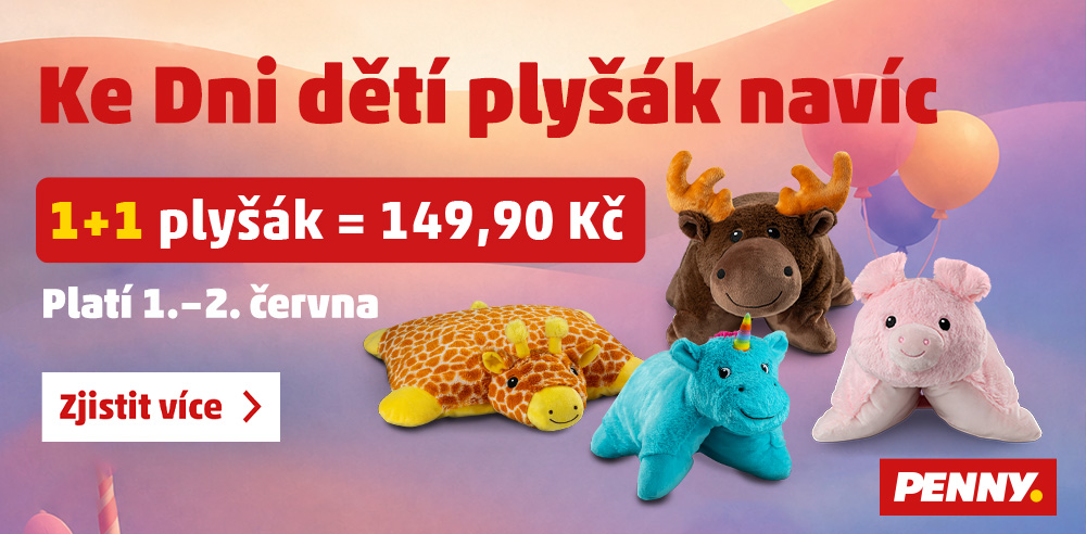 Ke Dni dětí plyšák navíc