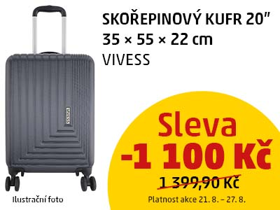 Sleva 1100 Kč na kufr Vivess