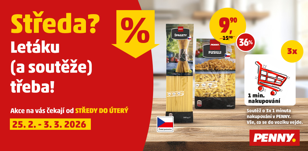 Středa? Letáku (a soutěže) třeba!