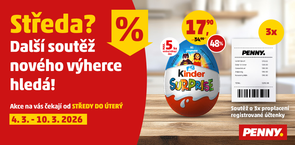 Středa? Další soutěž nového výherce hledá!