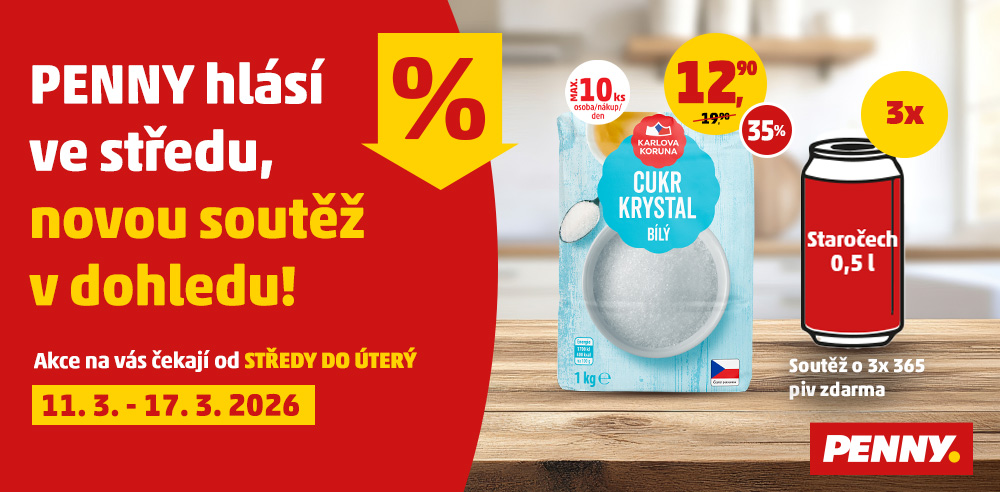 PENNY hlásí ve středu, novou soutěž v dohledu!