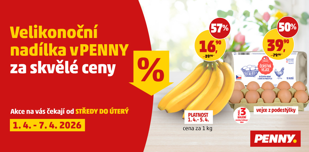 Velikonoční nadílka v PENNY za skvělé ceny