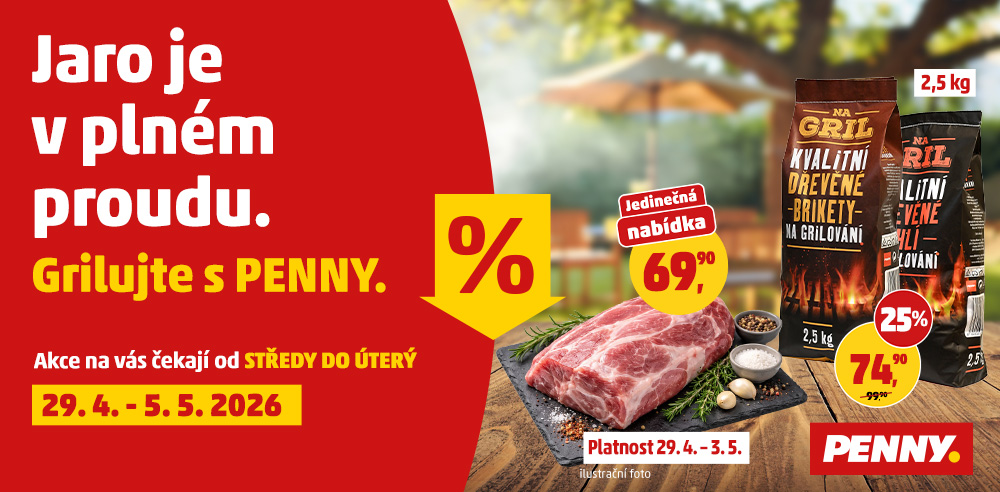 Jaro je v plném proudu. Grilujte s PENNY.
