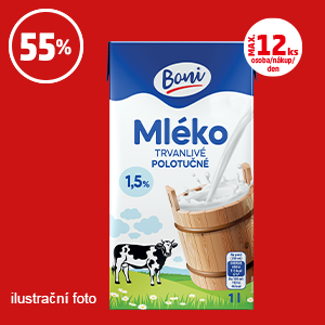 TRVANLIVÉ MLÉKO BONI