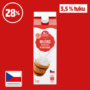 ČERSTVÉ MLÉKO PLNOTUČNÉ 3,5% KARLOVA KORUNA