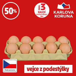 ČERSTVÁ VEJCE Z PODESTÝLKY KARLOVA KORUNA