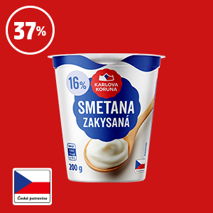 SMETANA ZAKYSANÁ 16% KARLOVA KORUNA