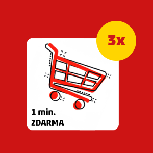 3x 1 MINUTA NÁKUPU V PENNY 