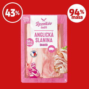 ANGLICKÁ SLANINA SHAVED ŘEZNÍKŮV TALÍŘ
