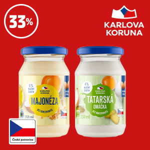 MAJONÉZA, TATARSKÁ OMÁČKA KARLOVA KORUNA