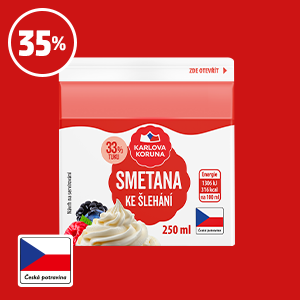 SMETANA KE ŠLEHÁNÍ 33% KARLOVA KORUNA