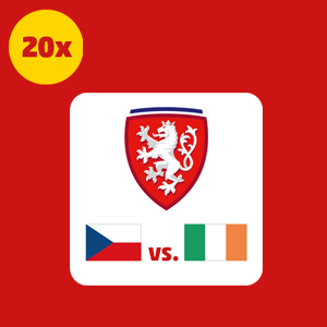 20 x 2 LÍSTKY NA FOTBALOVOU BARÁŽ ČESKO VS. IRSKO 26. 3. 2026
