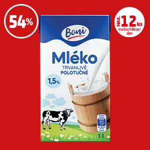 TRVANLIVÉ MLÉKO BONI