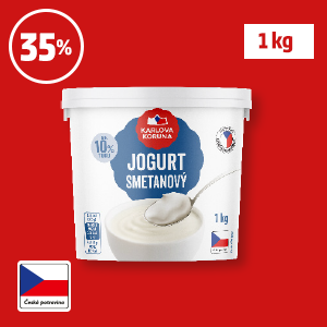 SMETANOVÝ JOGURT BÍLÝ KARLOVA KORUNA