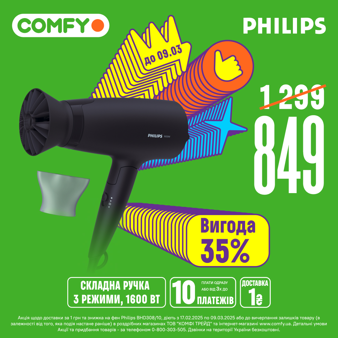 Фен Philips BHD308/10