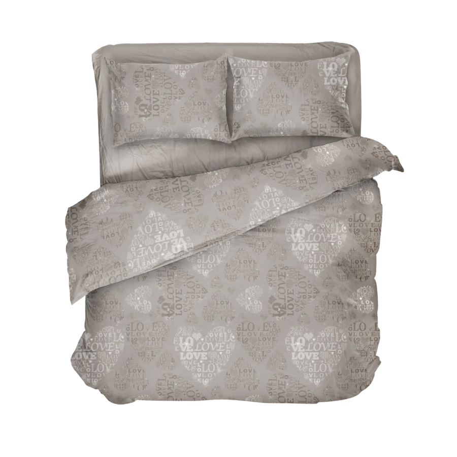 Комплект постільної білизни DAISY Love Taupe 175x215