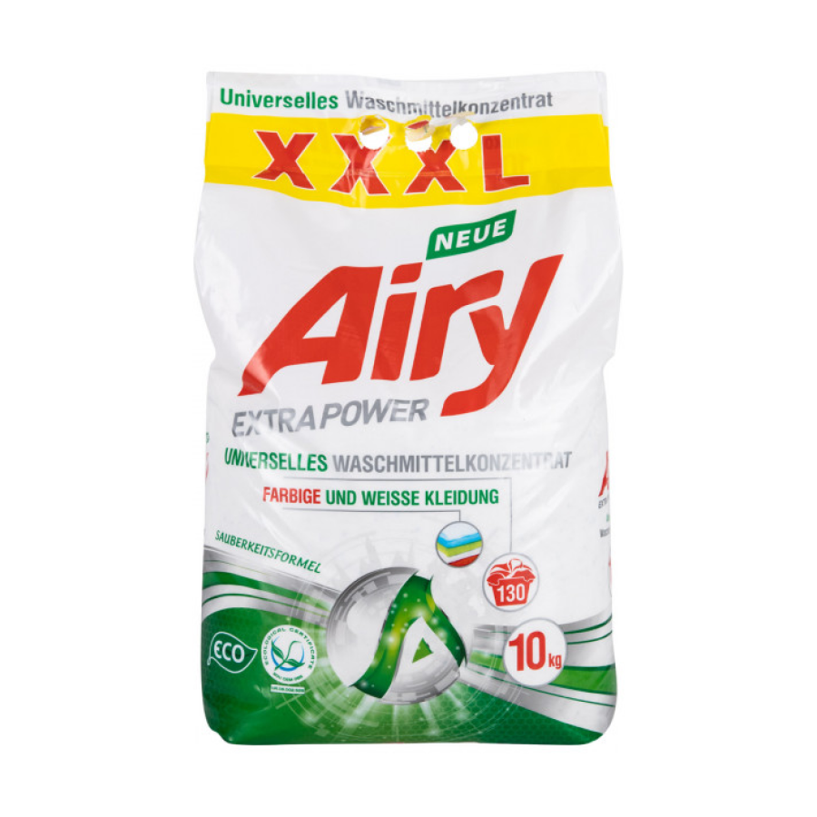 Пральний порошок Airy AL80570 Універсальний 10 кг, 130 циклів