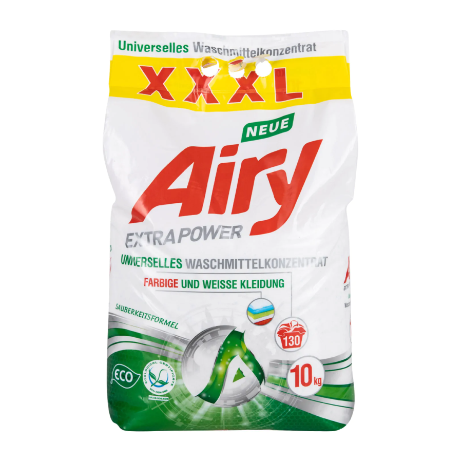 Пральний порошок Airy AL80570 Універсальний 10 кг, 130 циклів