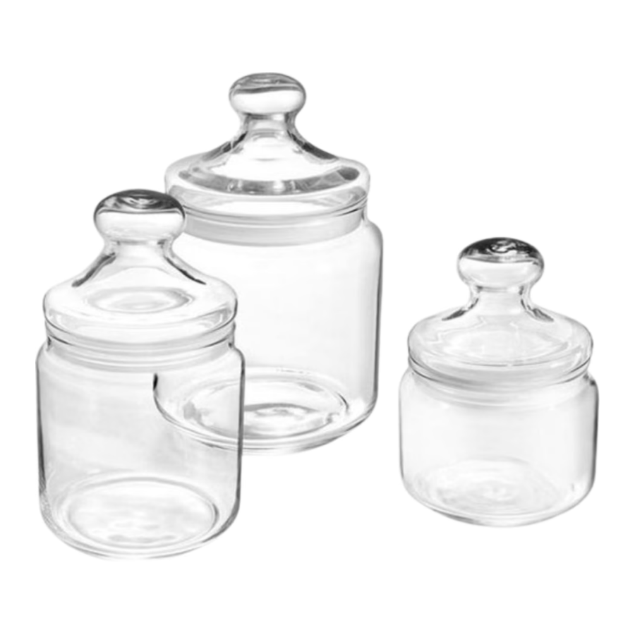 Набір ємностей для сипучих Luminarc Club 0.5, 0.75, 1 л 