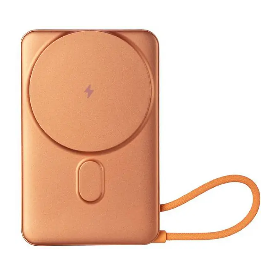 Батарея мобільна Gelius Fluxen Magnetic Wireless Charge Qi2 15W 10000mAh (GP-PBW120) Orange