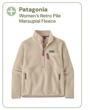 Patagonia Women's Retro Pile Marsupial Fleece - Cream/Pink