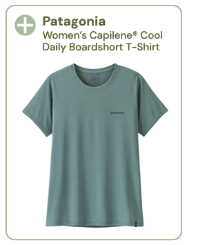 Patagonia Women's Capilene Cool Daily Boardshort T-Shirt - Blue