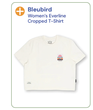 Bleubird Women's Everline Cropped T-Shirt - White.