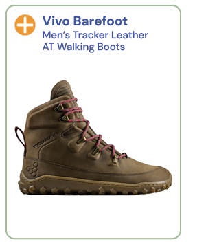 Vivo Barefoot Men's Tracker Leather AT Walking Boots - Brown. 