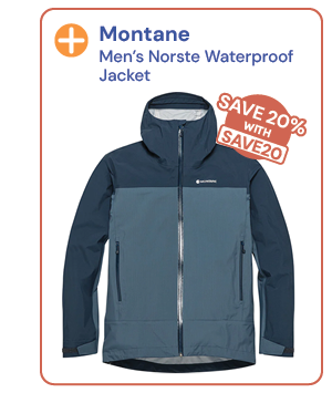 Montane Men's Norste Waterproof Jacket - Navy. Save 20% with code SAVE20.