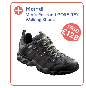 Meindl Men's Respond GORE-TEX Walking Shoes. Reduced from £160 to £128.