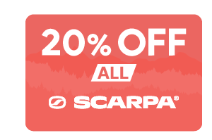 20% OFF ALL SCARPA
