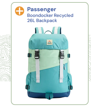 Passenger Boondocker Recycled 26L Backpack - Green Multi.