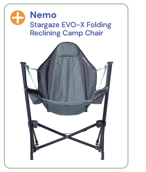 Nemo Stargaze EVO-X Folding Reclining Camp Chair - Blue. 