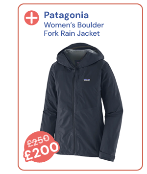 Patagonia Women's Boulder Fork Rain Jacket - Smolder Blue. Reduced from £250 to £200.