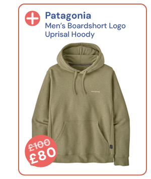 Patagonia Men's Boardshort Logo Uprisal Hoody - Green. Reduced from £100 to £80.