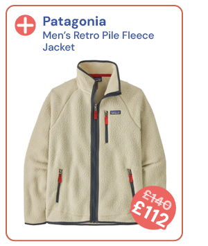 Patagonia Men's Retro Pile Fleece Jacket - Neutral / Navy. Reduced from £140 to £112.