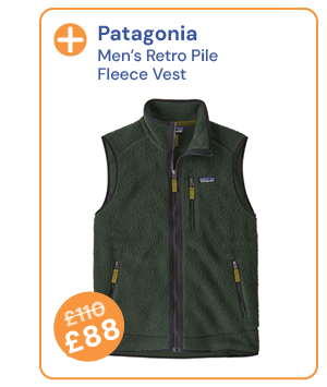 Patagonia Men's Retro Pile Fleece Vest - Green. Reduced from £110 to £88.