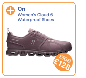 On Women's Cloud 6 Waterproof Shoes - Purple. Reduced from £160 to £128.