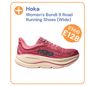 Hoka Women's Bondi 9 Road Running Shoes (Wide) - Pink.