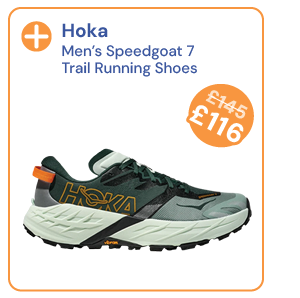 Hoka Men's Speedgoat 7 Trail Running Shoes - Green. Reduced from £145 to £116.